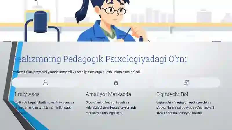 Realizm Bo‘yicha Maslahatlar Ta'limda haqiqat, amaliyot va ilmiy asoslarning ahamiyati 4