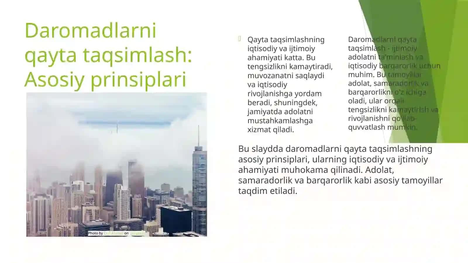 “IQTISODIY SIYOSAT” FANIDAN TAYYORLAGAN MUSTAQIL ISHI 4