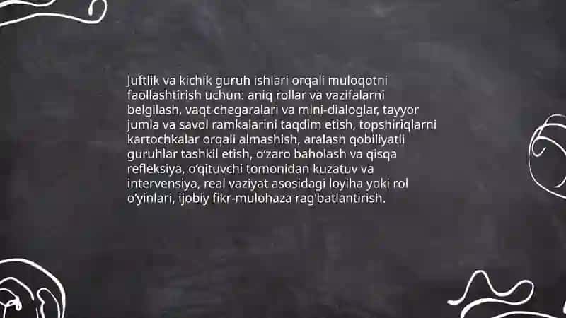 Boshlangʻich sinf darslariga dialog va muloqatni rivojlantirish usullari 4