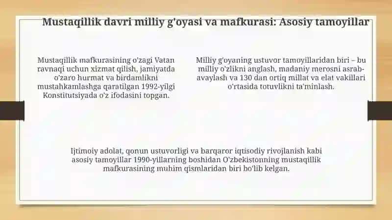 Oʻzbekistondagi milliy gʻoya va mafkura 4