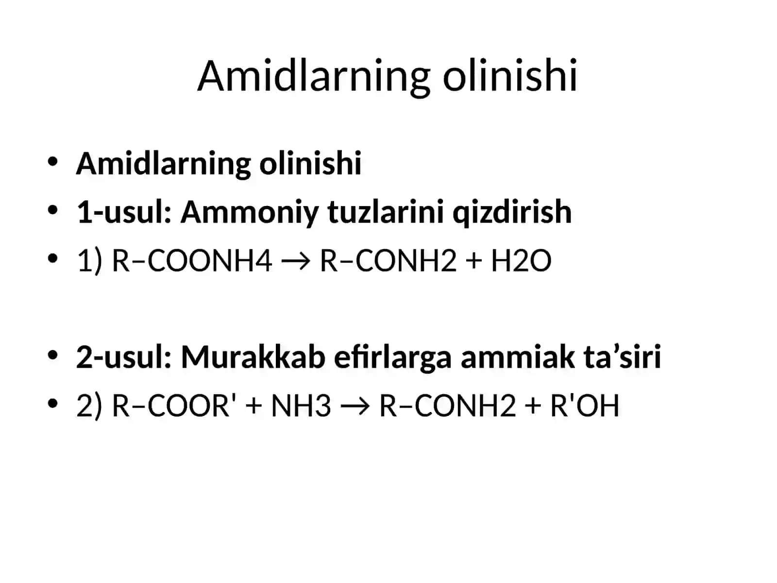 Karbonkislotalarning amidlari saqlagan dorimoddalar tahlili 4