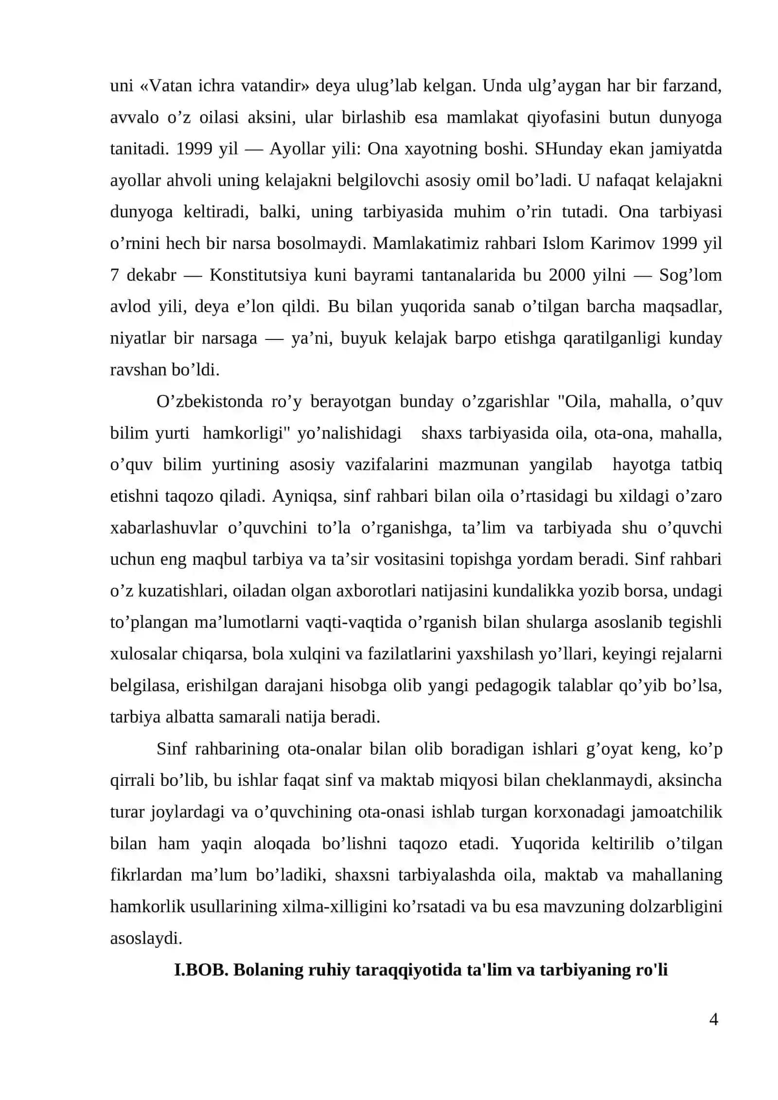 Bolalar Pedagogikasi Fanidan Kurs Ishi 4