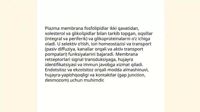 Hujayra tuzilishi. Hujayra nazariyasi.Hayvon va odam xromasomalarining morfofunksianal xarakteristikasi 4