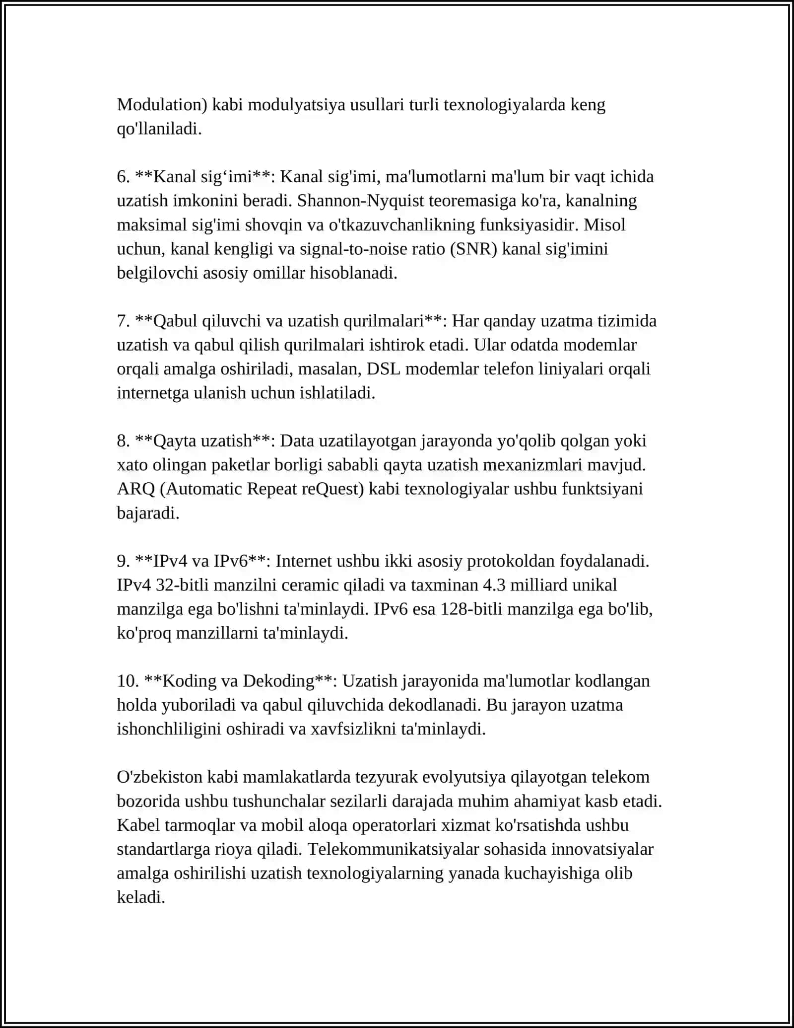TISHLI UZATMALAR. UZATMANI GEOMETRIYASI VA KINEMATIKASI 4