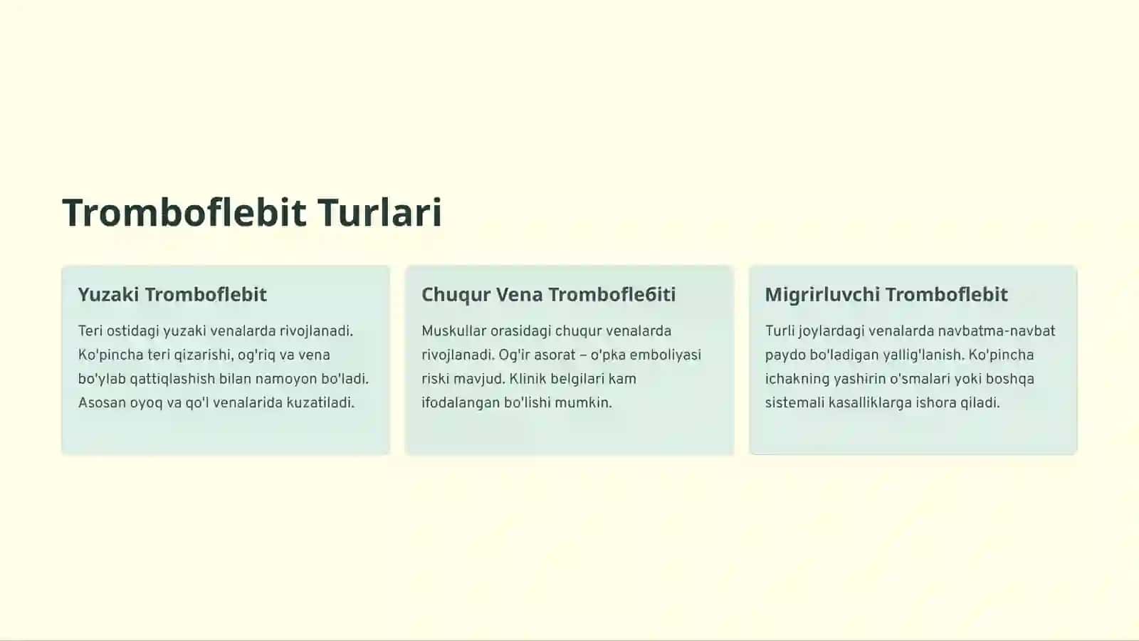Tromboflebit – Tibbiy Asoslari va Tahlillari 4