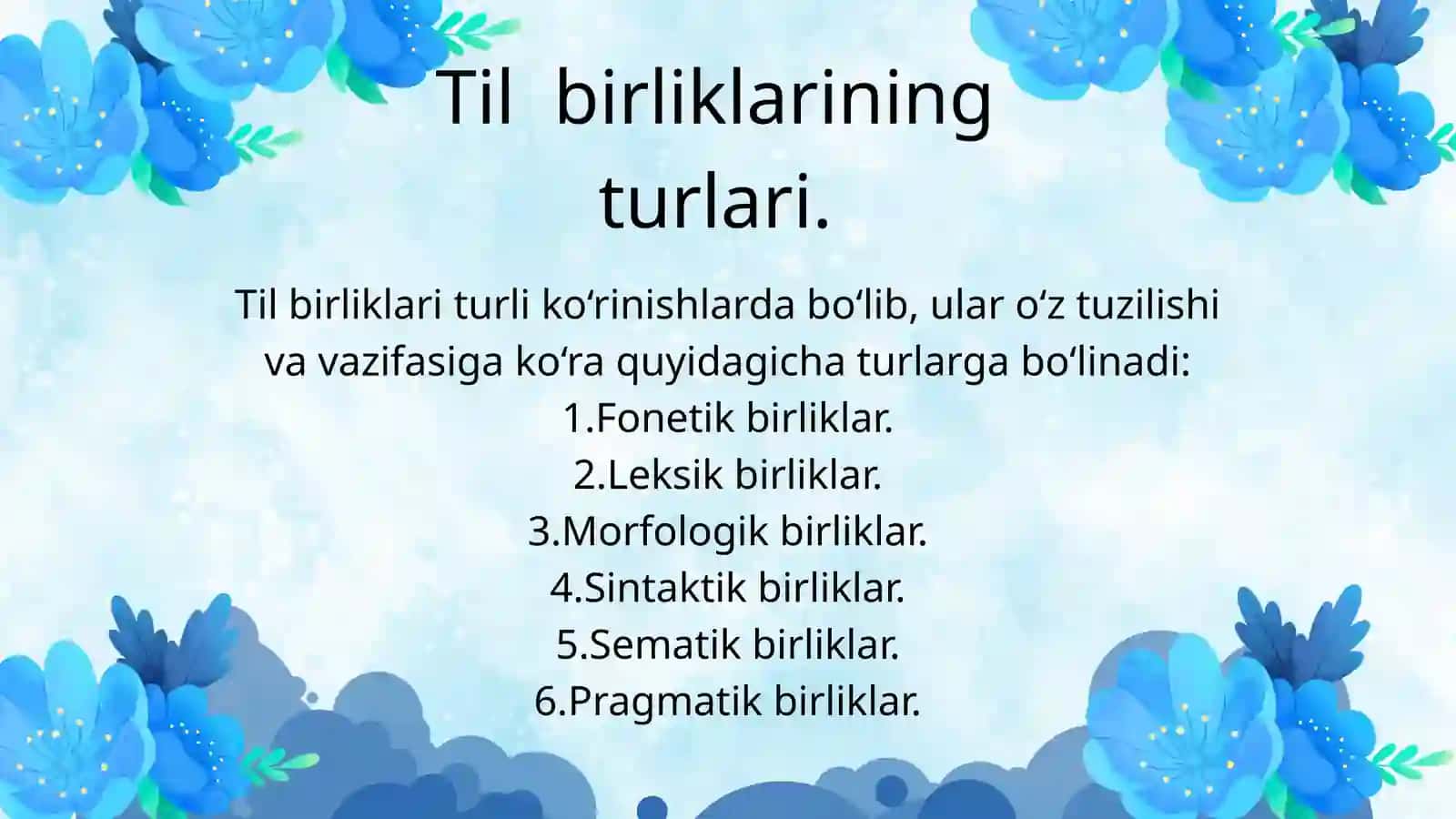 Til birliklari oʻrtasidagi munosabatlar tahlili 4