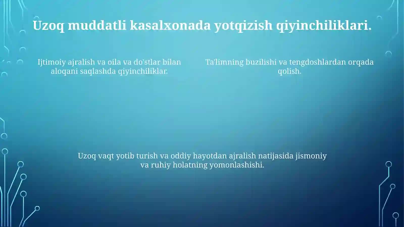 Chet eldagishifoxonalardauzoqdavolanuvchimaktabo'quvchilariningta'limi 4