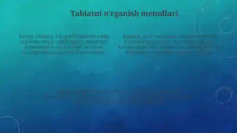 Maktabgacha yoshdagi bolalarni tabiat bilan tanishtirish vazifalari va metodlari 4