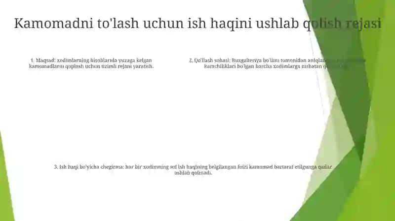 Kamomadlar Bo‘Yicha Hodimlar Bilan Hisoblashuvlar Hisobi 4