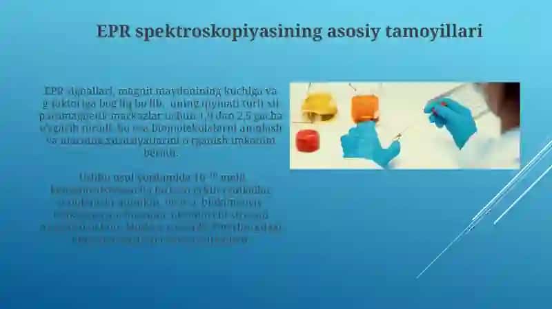 EPR Usullarining Biotoʻqimalarda Qoʻllanishiga Kirish 4
