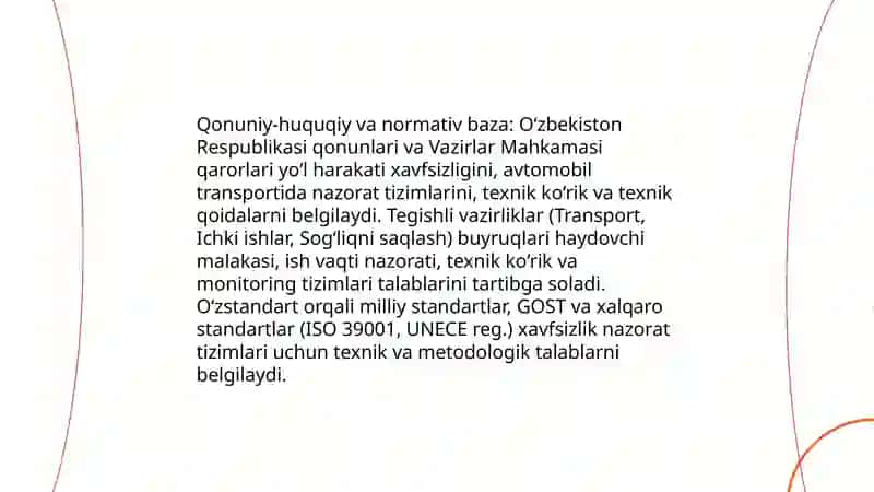 Avtomobil transportida xavfsizlikni nazorat qilish tizimlari 4