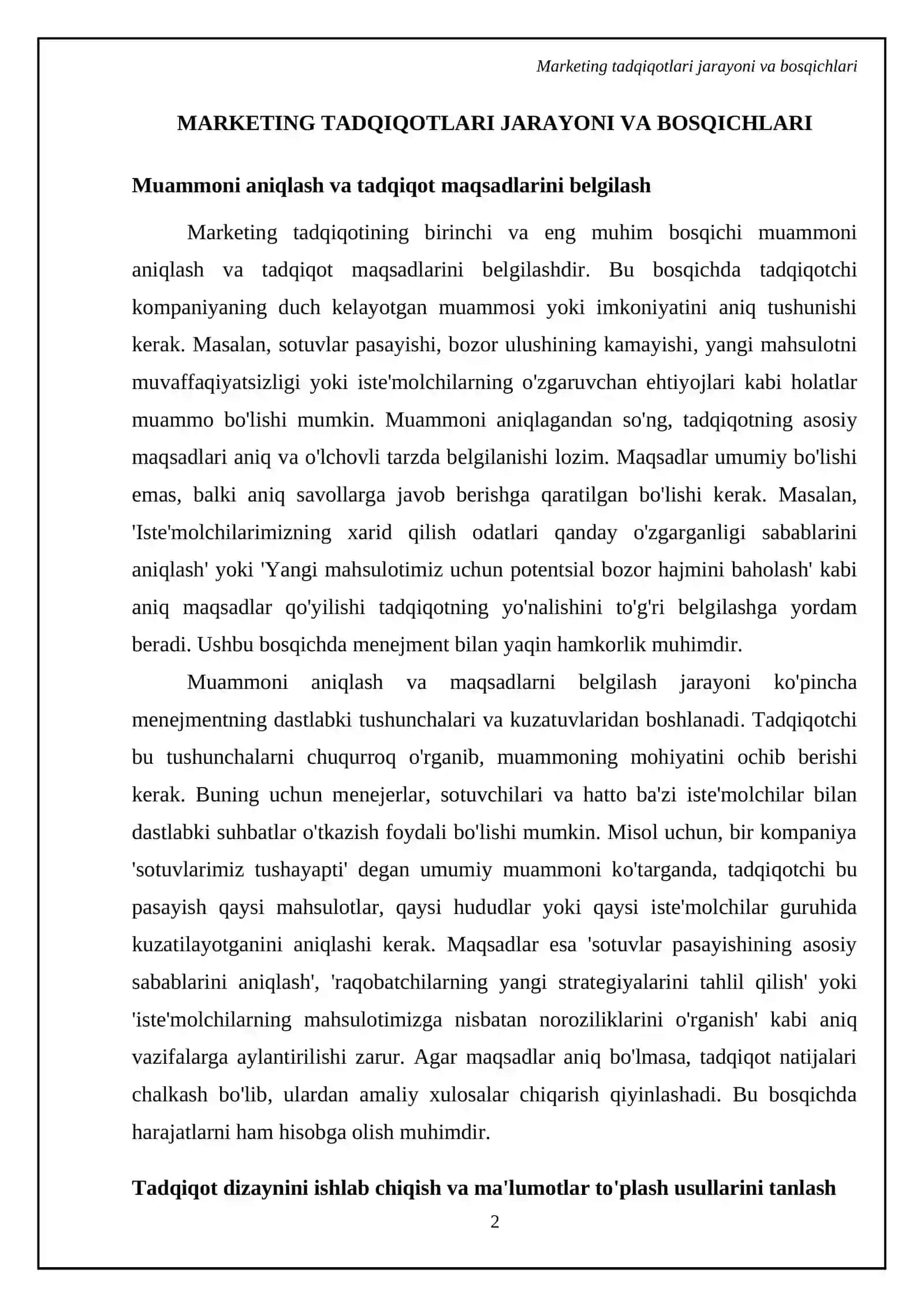 Marketing tadqiqotlari va axborotlar tizimi 4