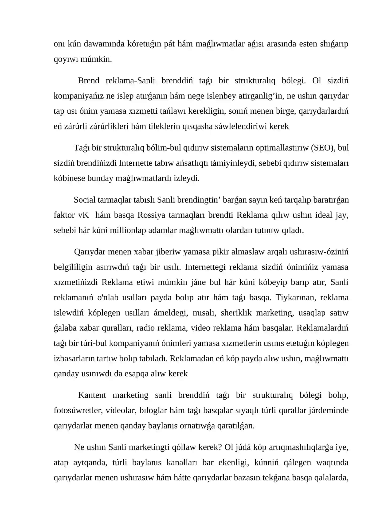 Sanlı brending (Digital Branding) hám onlayn imidjdi basqarıw 4