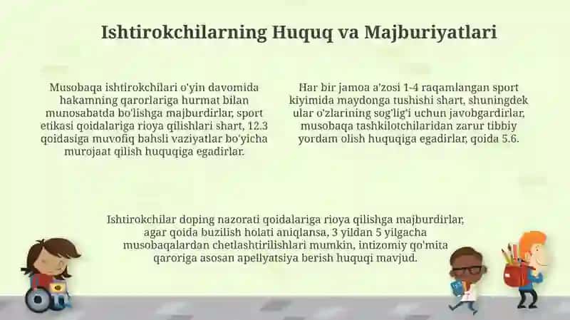 Musobaqa Nizomi va Talablari 4