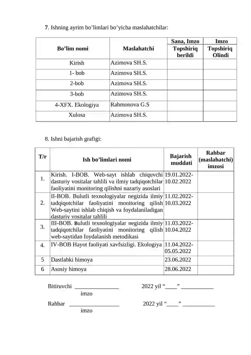 Ilmiy tadqiqotchilar faoliyatini monitoring qilish web-saytini ishlab chiqish (bulutli texnologiyalar negizida) 4