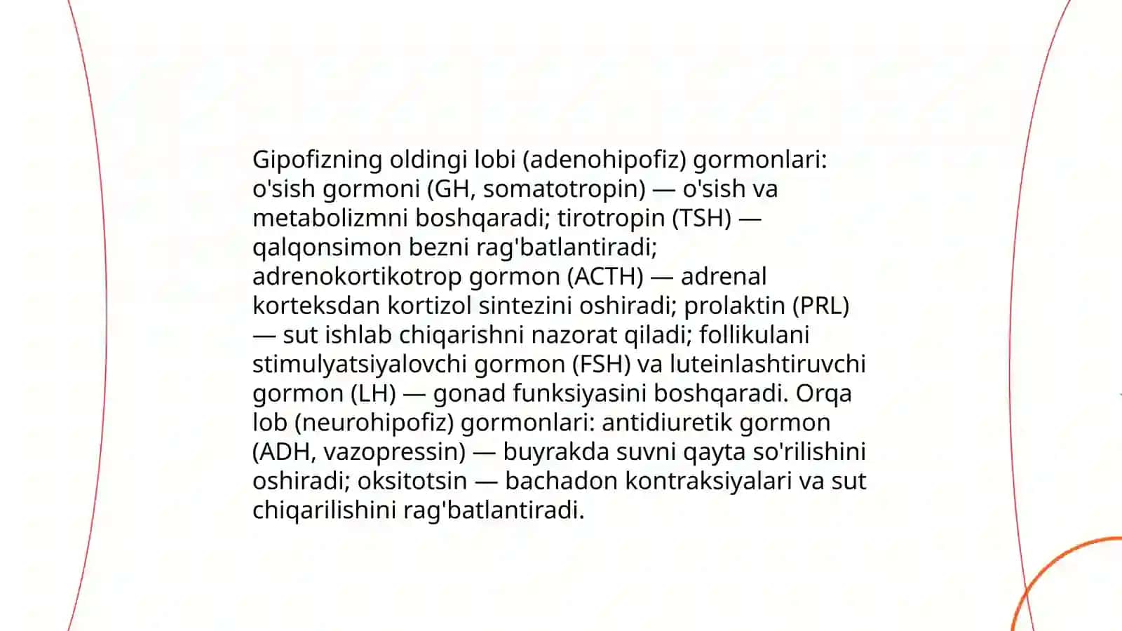 Ichki sekretsiya bezlari va ularning gormonlari 4