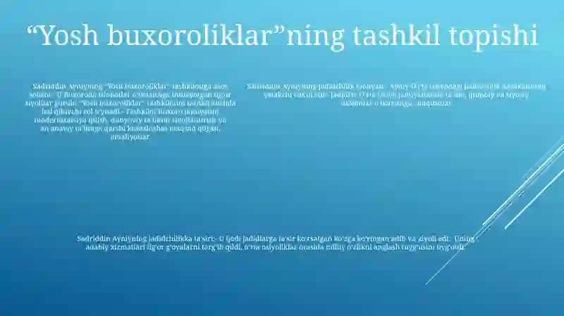 Sadriddin Ayniy Jadidchilik Faoliyati 4