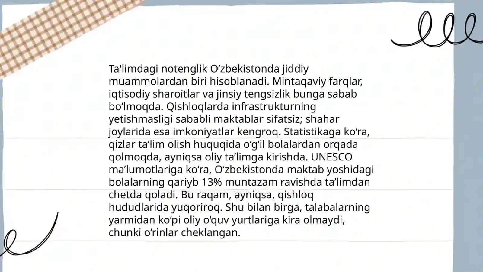 Ijtimoiy notenglikning sabablari 4