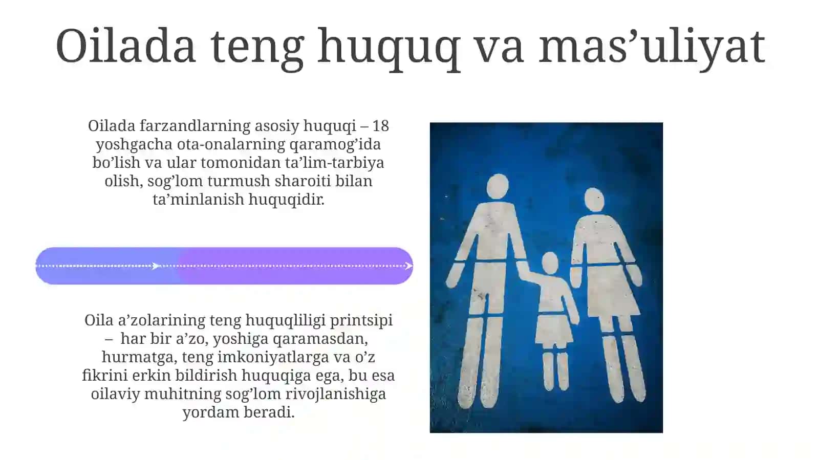 Bolalar va o'smirlarning oilaviy munosabatlar doirasidagi burch vazifalari va huquqlari 4