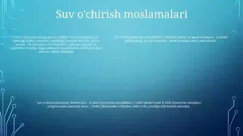 YongʻInni OʻChirish Vositalar Va Moddalar 4