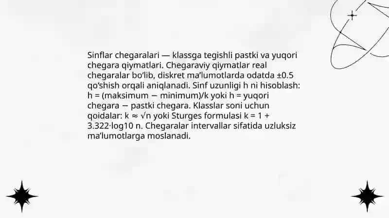 Statistik jadval turlari va uni tuzish qoidalari 4