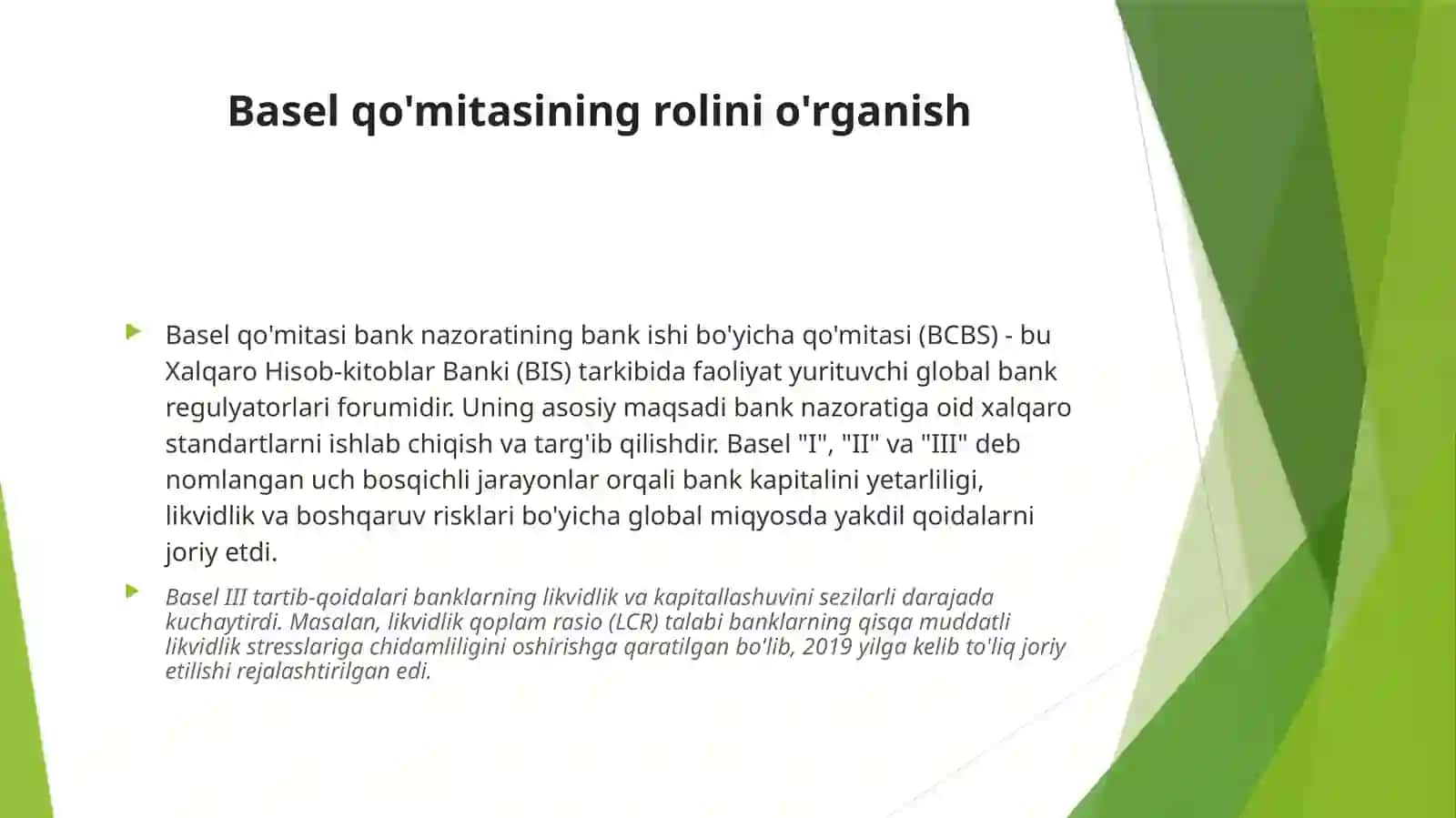 Bank ishidagi xalqaro xavfsizlik standartlari 4
