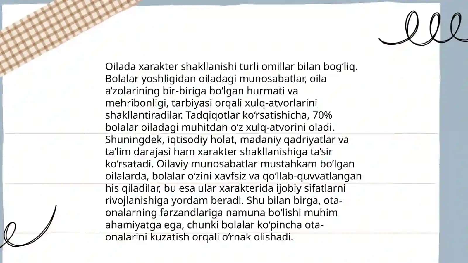 Xarakterning shakllanishi 4