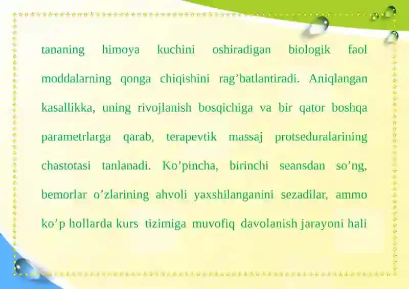 Terapevtik bemorlarni parvarish qilish. Davolash muassasalarini ishini tashkil etish 4