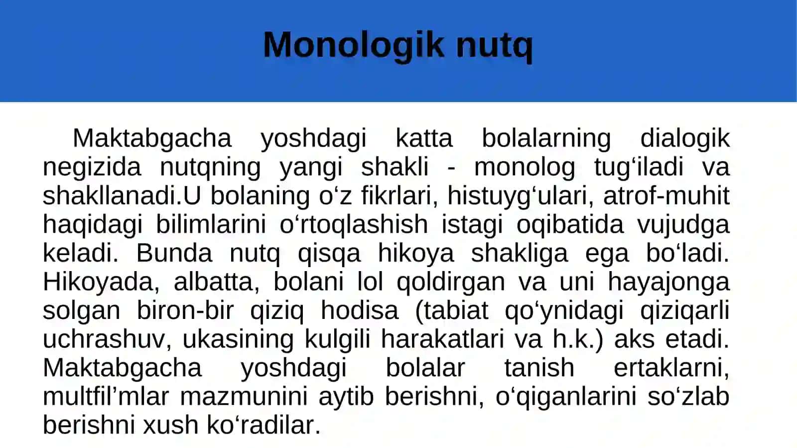 Maktabgacha yoshdagi bola nutqning grammatik tо‘g‘riliginiо‘stirish 4