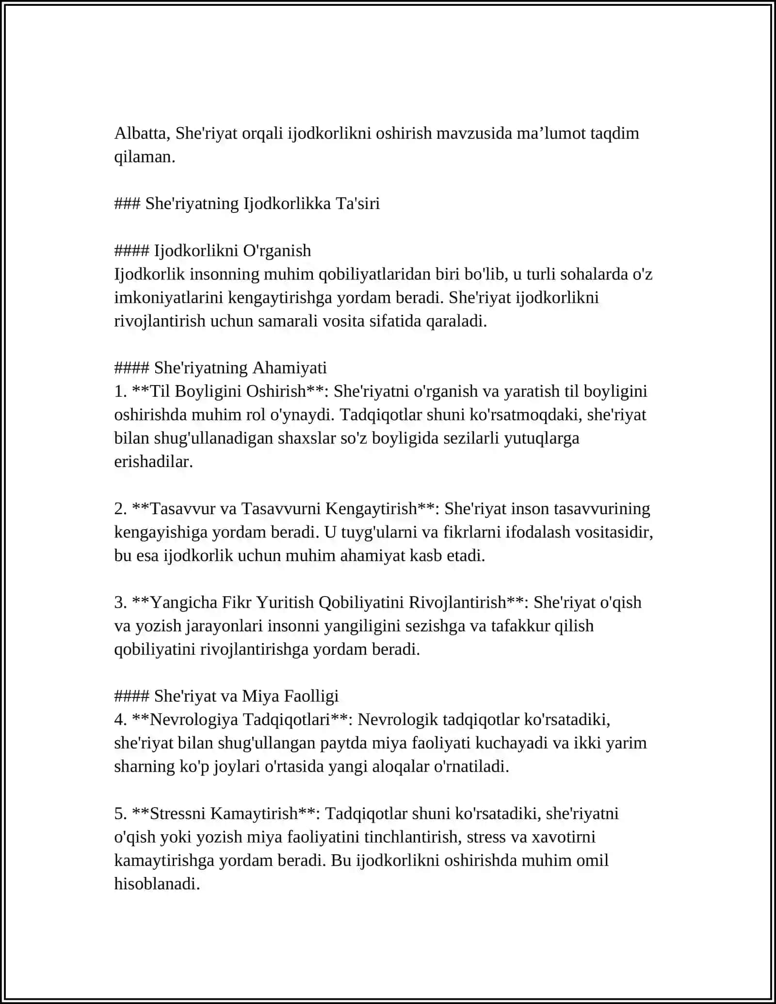 BOLADA BADIIY-IJODIY QOBILIYATLARNI RIVOJLANTIRISH 4