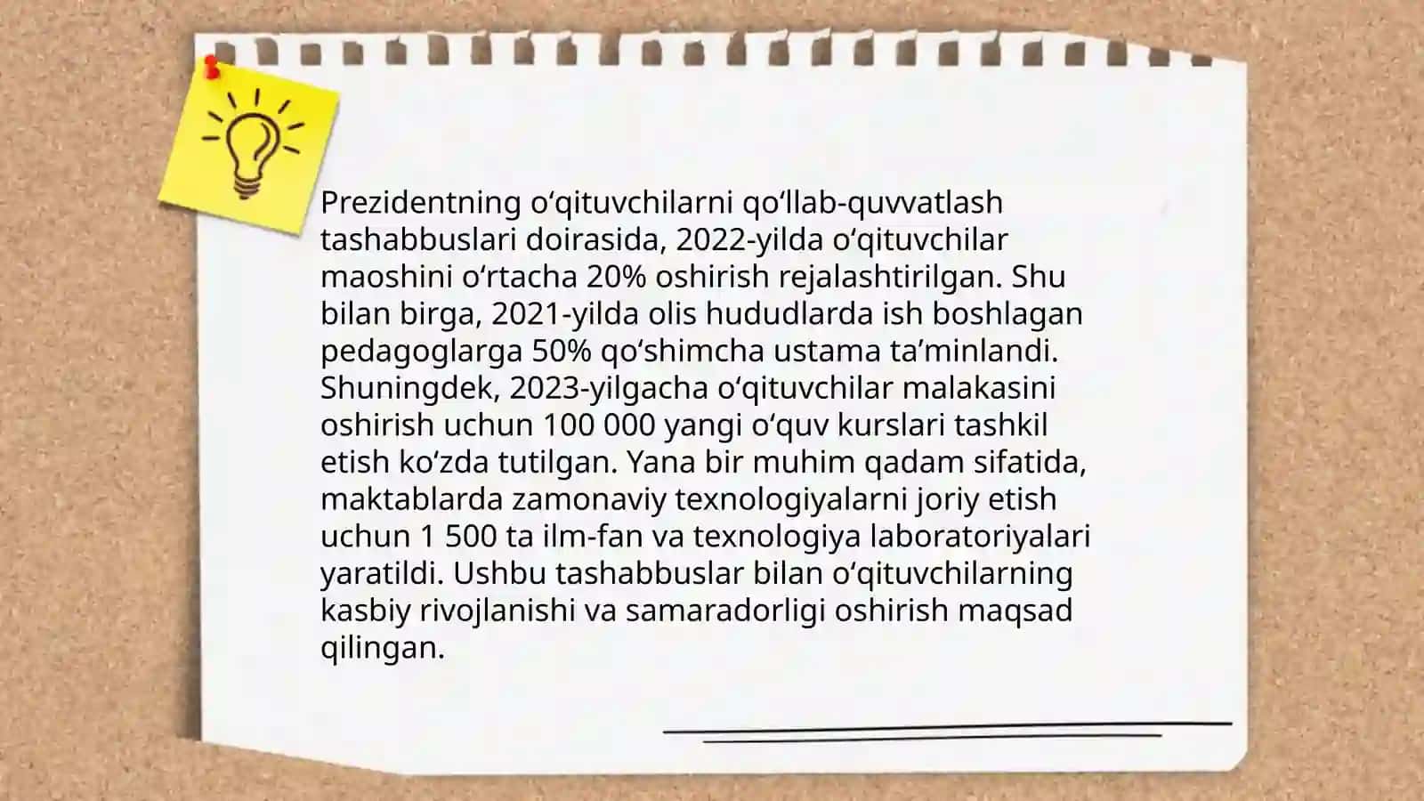 Shavkat Mirziyoyevning Taʼlim Sohasidagi Islohotlari 4
