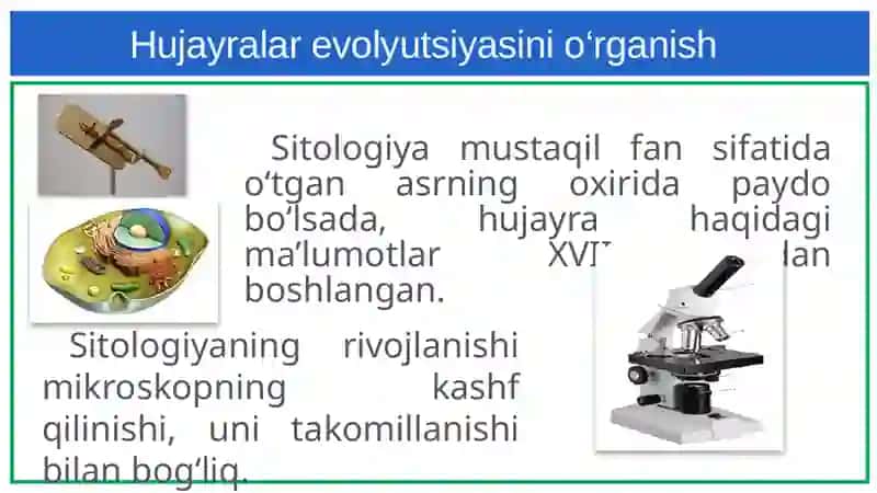 Hujayranio‘rganishtarixiva hujayranazariyasi 4