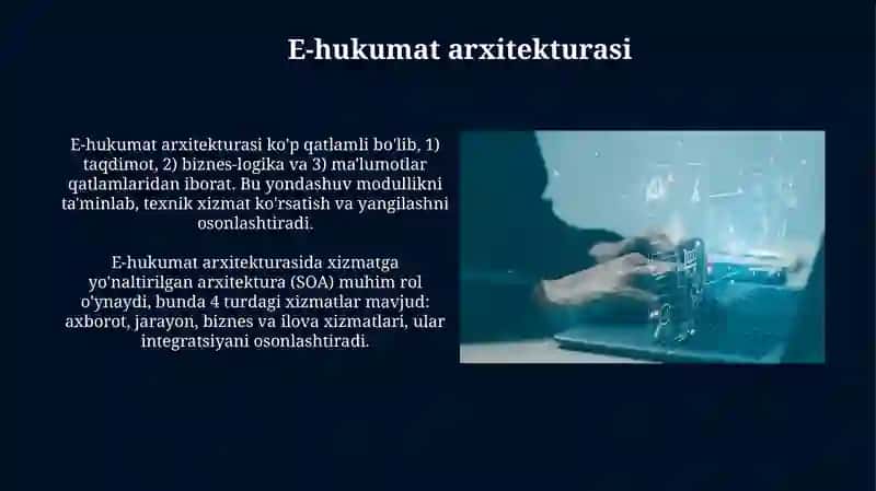 Elektron hukumat (E-Goverment) tizimining tuzilmasi va ishlash tamoyillari 4
