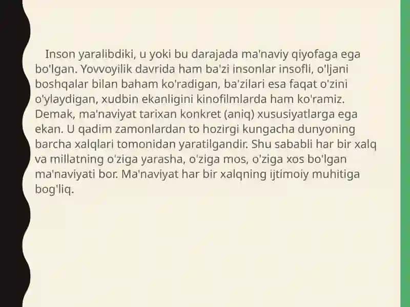 Tarbiyaning milliy va umumiy soniy qadriyatlar uyg'unligi 4