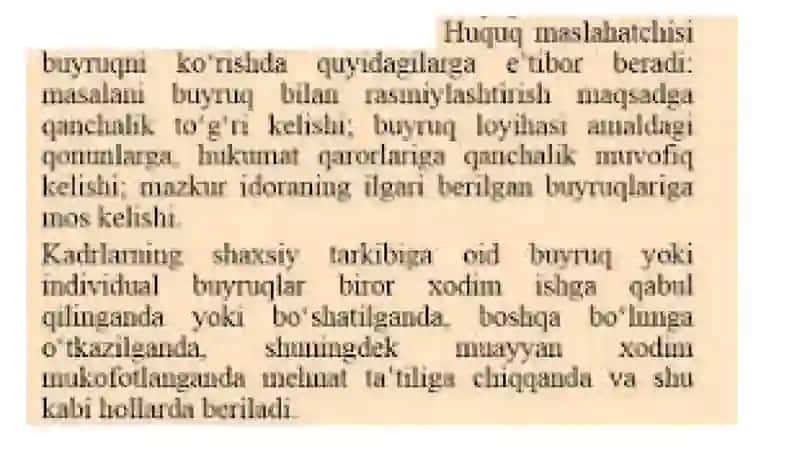 Farmoyish hujjatlari 4