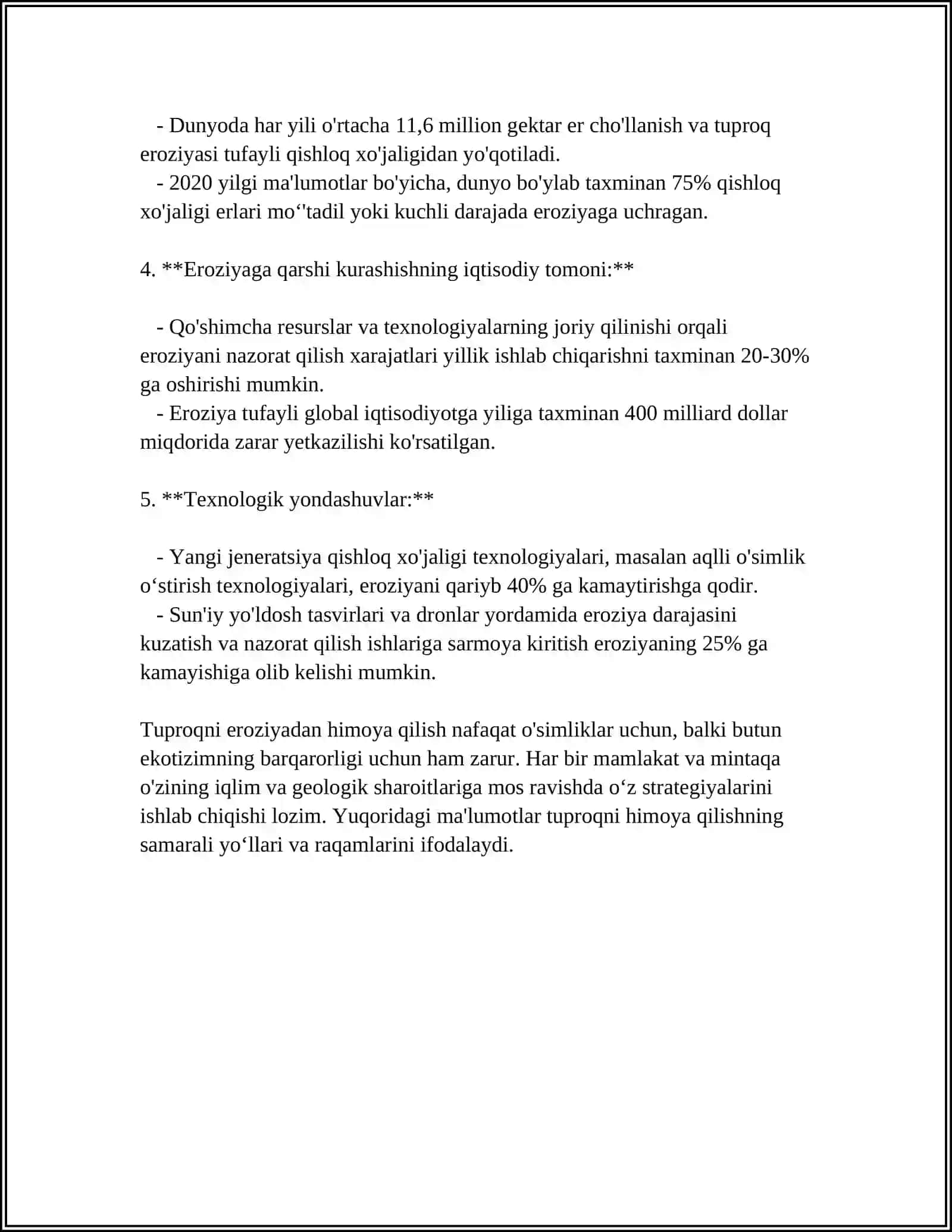 TUPROQLARNI MUHOFAZA QILISH VA OQILONA FOYDALANISH 4