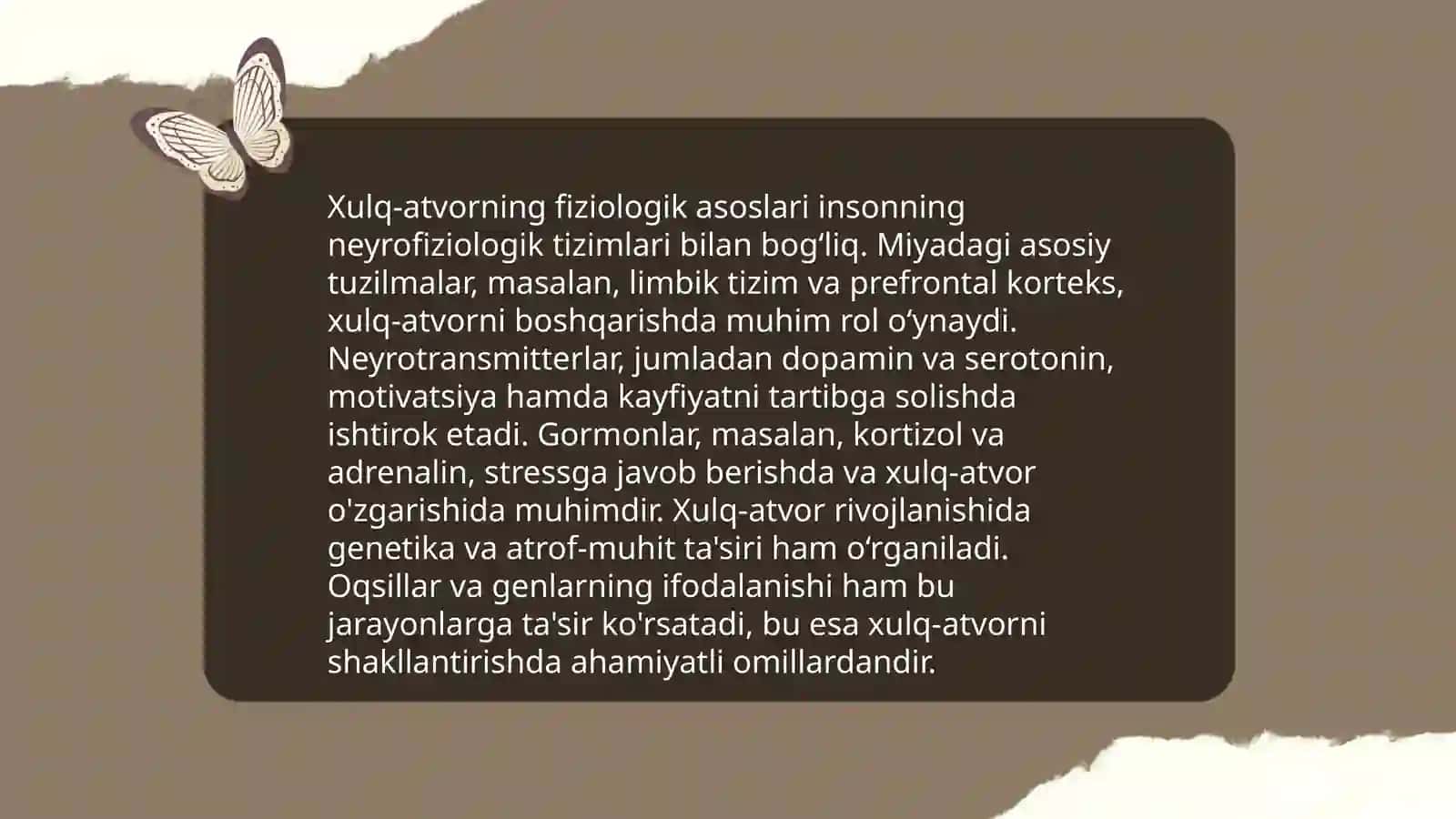 Xulq atvorning psixologik va fiziologik asoslari 4