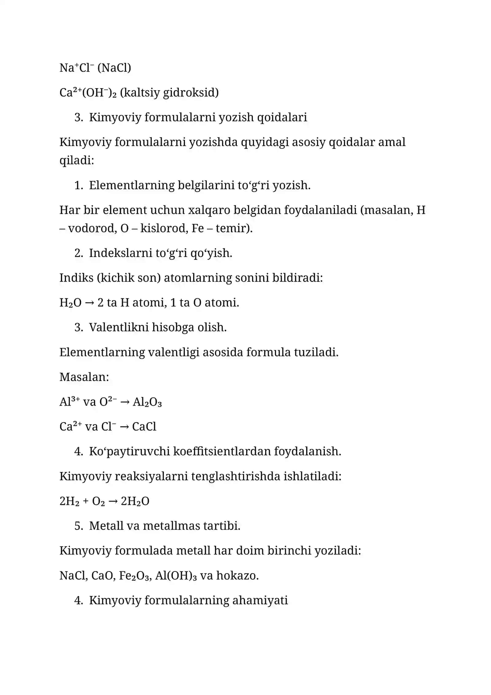 Kimyoviy formulalar 4