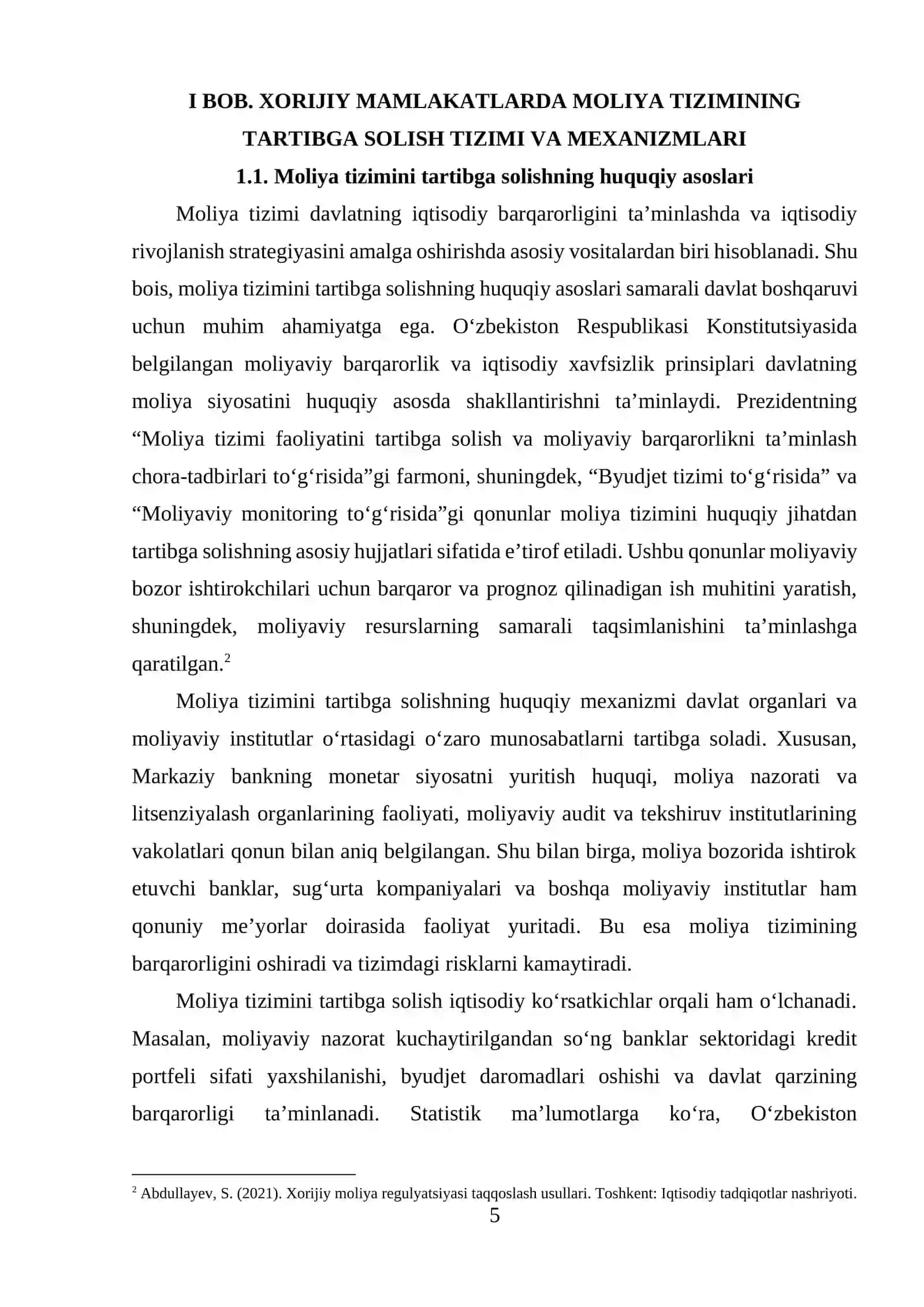 Xorijiy mamlakatlarda moliya tizimini tartibga solishning xususiyatlari 4