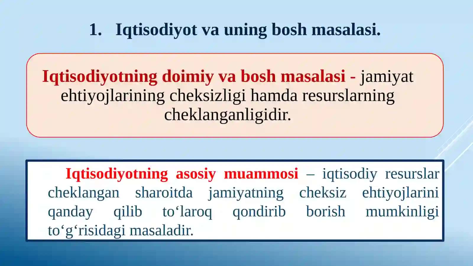Iqtisodiyot nazariyasi faniga kirish 4