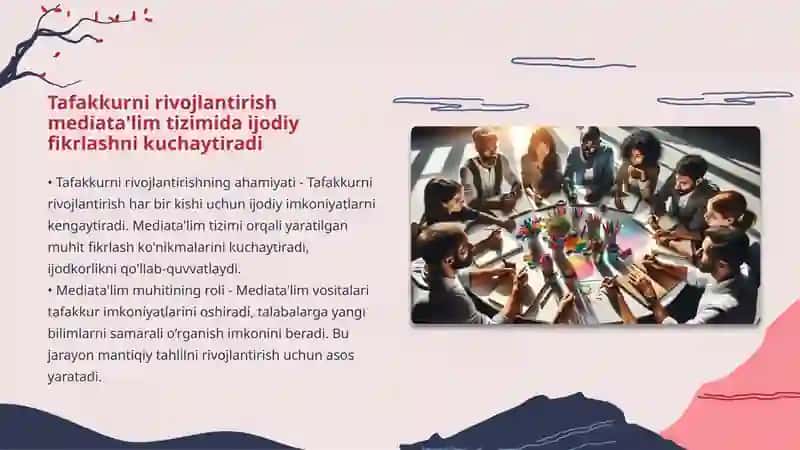 Media ta`lim tizimida badiiy ong tafakkur va tasavvur 4