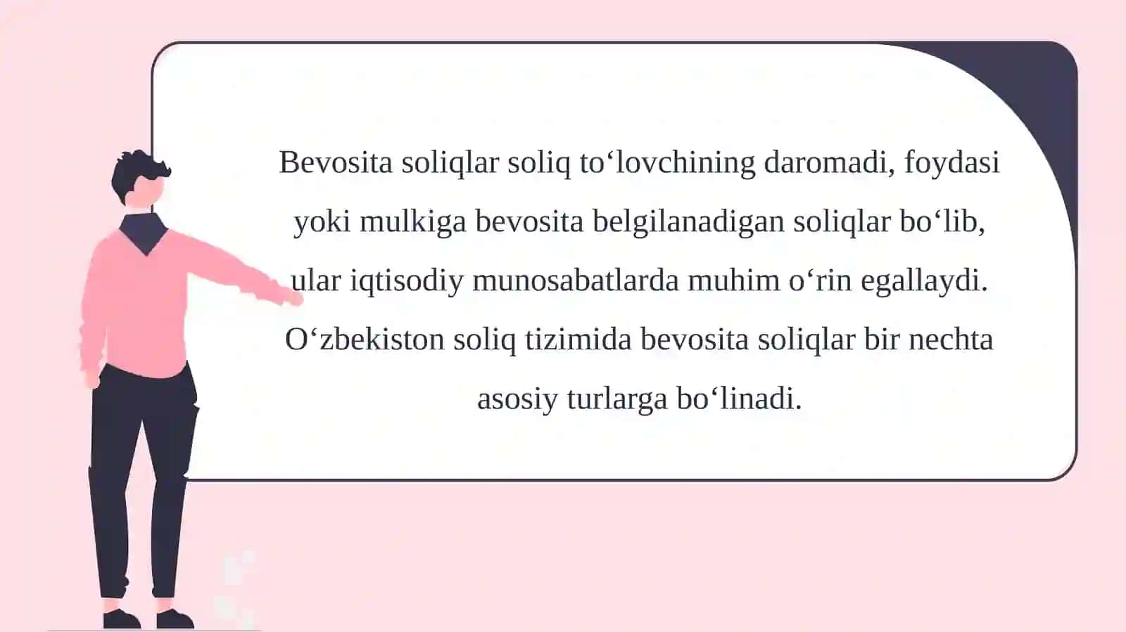 Bevosita soliqlar tarkibi, ularni undirish mexanizmidagi muammolar va ularni bartaraf qilish yo'llari 4