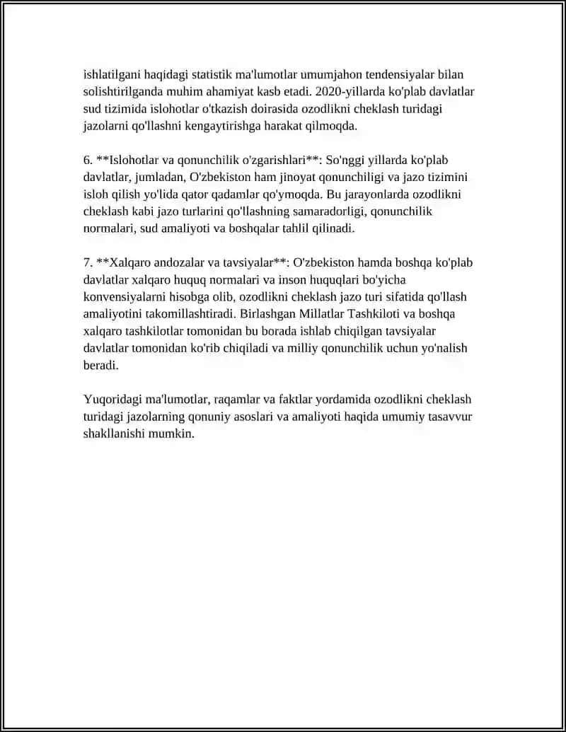 Ozodlikni Cheklash Tariqasidagi Jazoni Ijro Etish 4