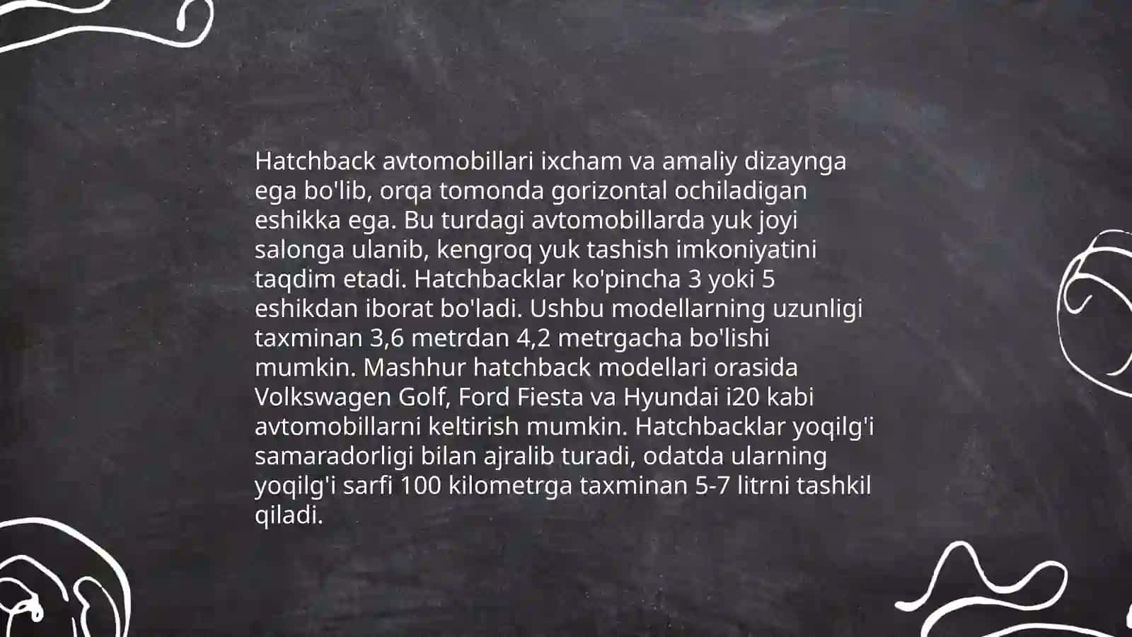 Sedan avtomobillari 4