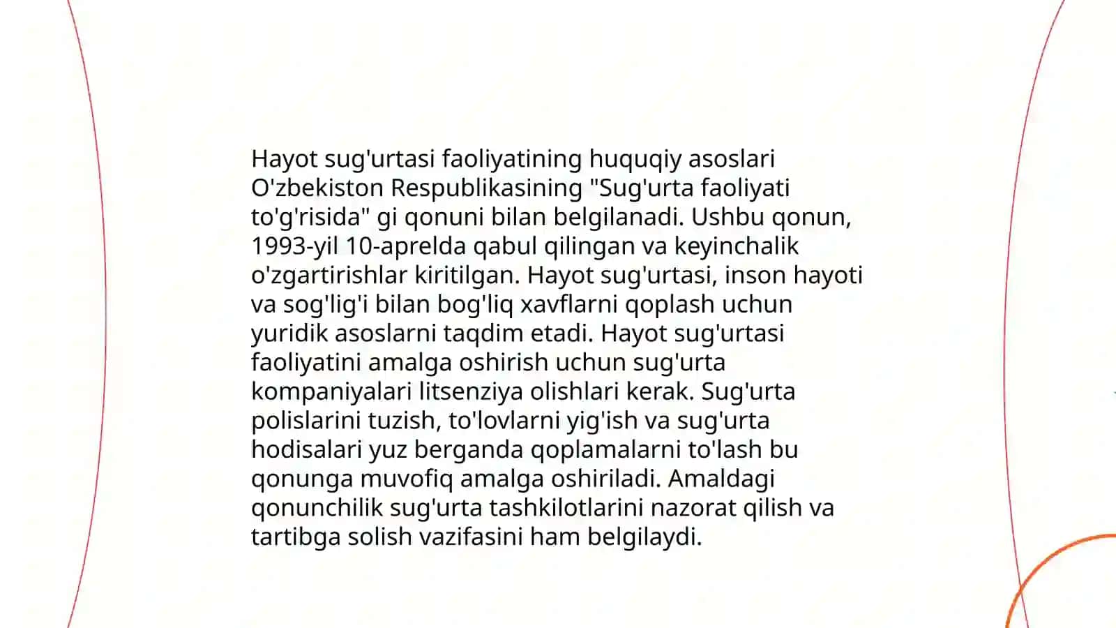 O'zbekiston Respublikasida hayot sug'urtasi faoliyati 4
