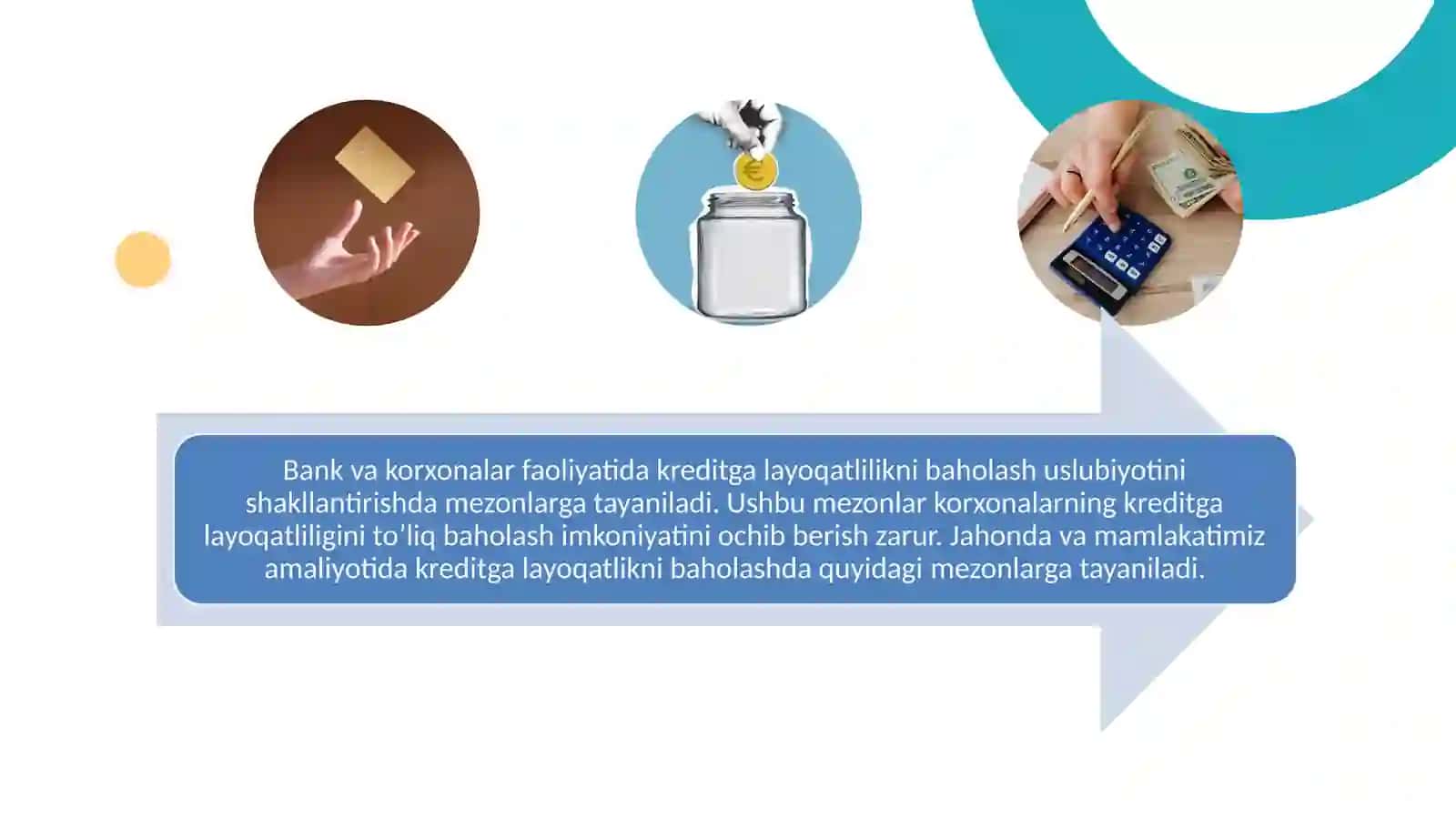 Mijozning kreditgalayoqatlilikdarajasiniòrganish 4