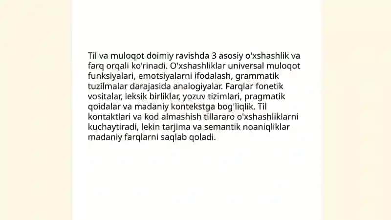 Dunyo xalqlari madaniyatining umumiyligi va farqlari 4
