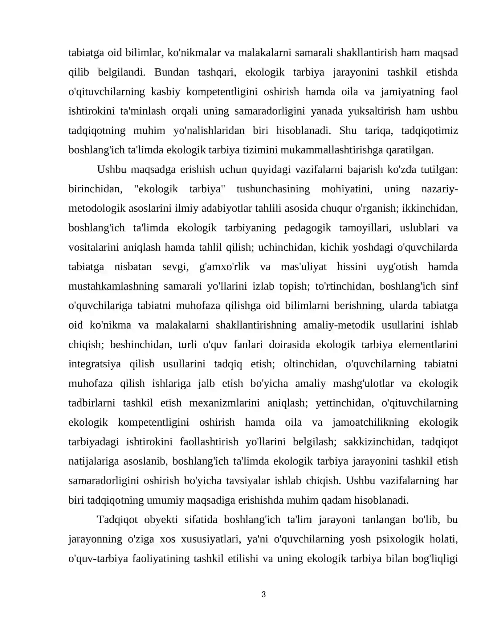 17. Boshlang'ich ta'limda ekologik tarbiya: Bolalarni tabiatni muhofaza qilishgayo'naltirish 4