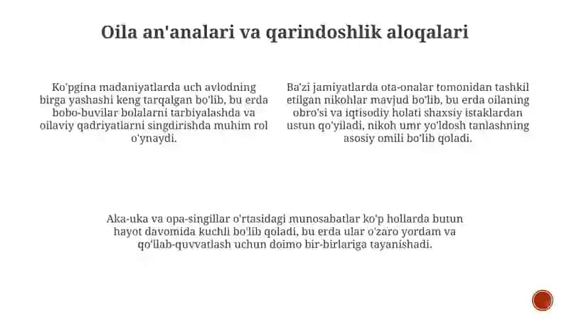 Turli millatlarning urf odatlari va anʼanalari 4