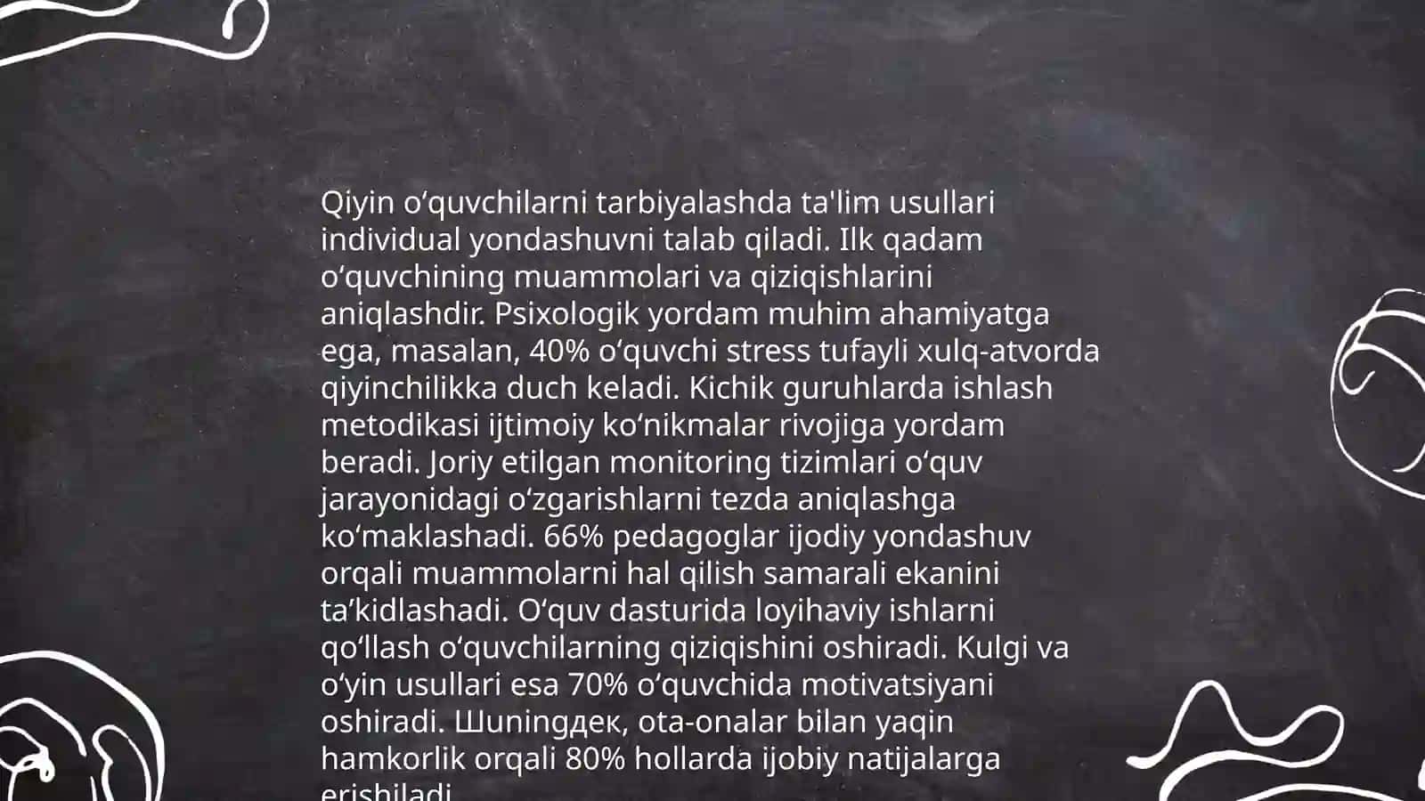 Tarbiyasi qiyinʼʼ oʻquvchilar bilan ishlashning pisixologik asoslari 4